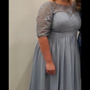 Azazie Hattie Dusty Blue